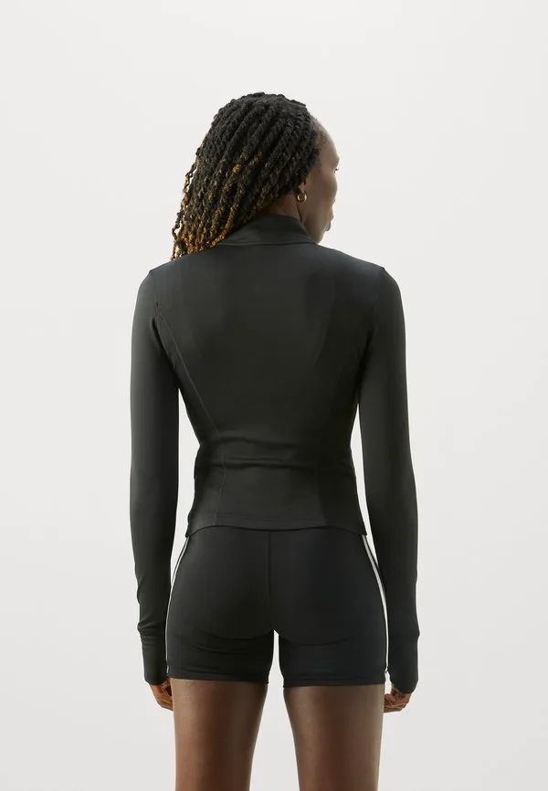 Куртка для тренировок на молнии, необходимая для занятий спортом Adidas Performance, Black — фото 4