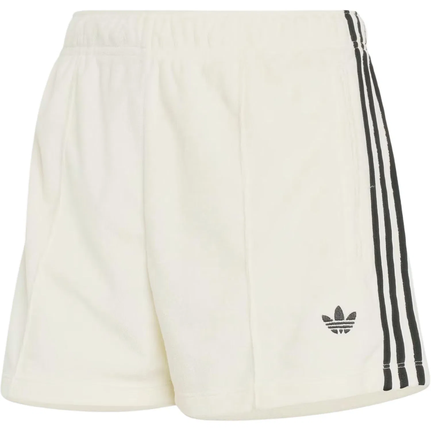 Шорты из махровой ткани с детализированным логотипом на шнурке Adidas Originals, Ecru
