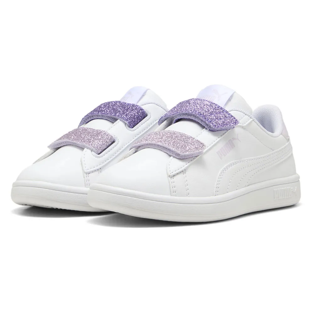 

Кроссовки Puma Smash 3.0 L Glitter Velcro V PS, белый