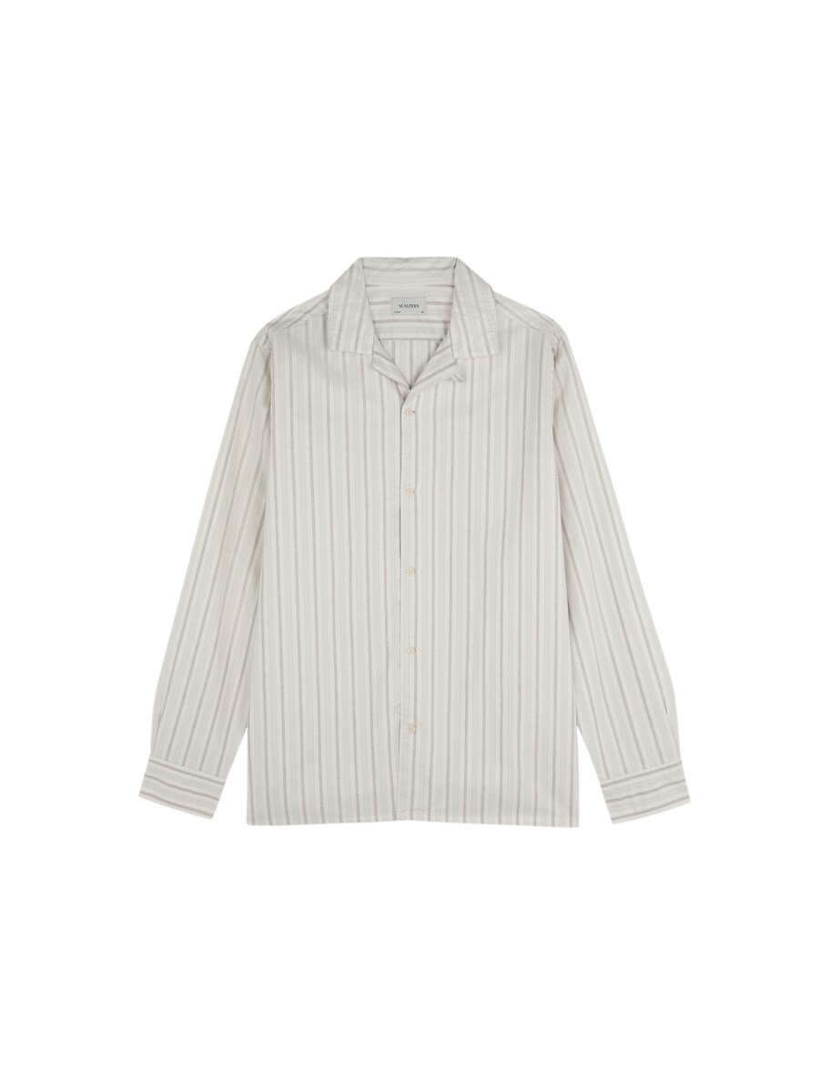 

Повседневная рубашка Scalpers Regular fit Button Up Shirt, кремовый