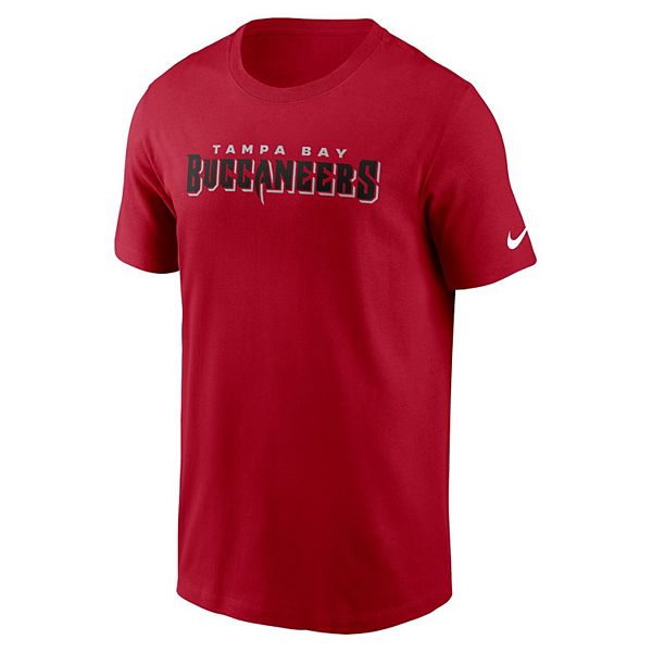Мужская красная футболка tampa bay buccaneers primetime wordmark essential Nike — фото 3