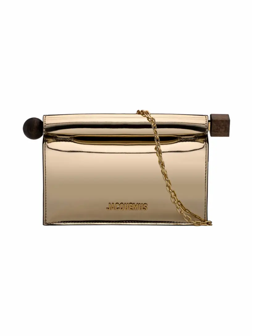 

Клатч La Pochette rond carré Jacquemus, золотистый