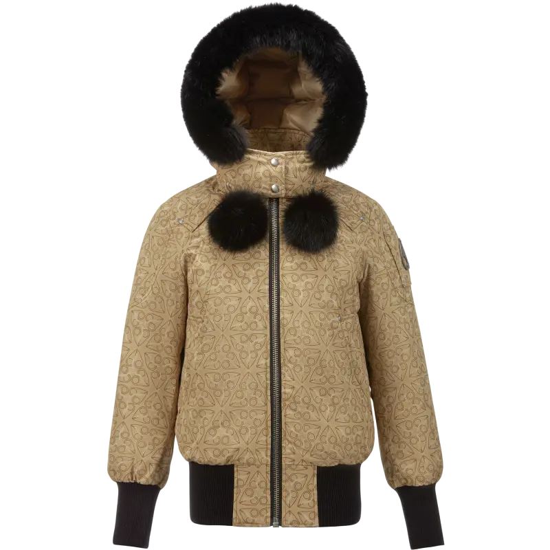 

Moose Knuckles Женская пуховая куртка цвета хаки