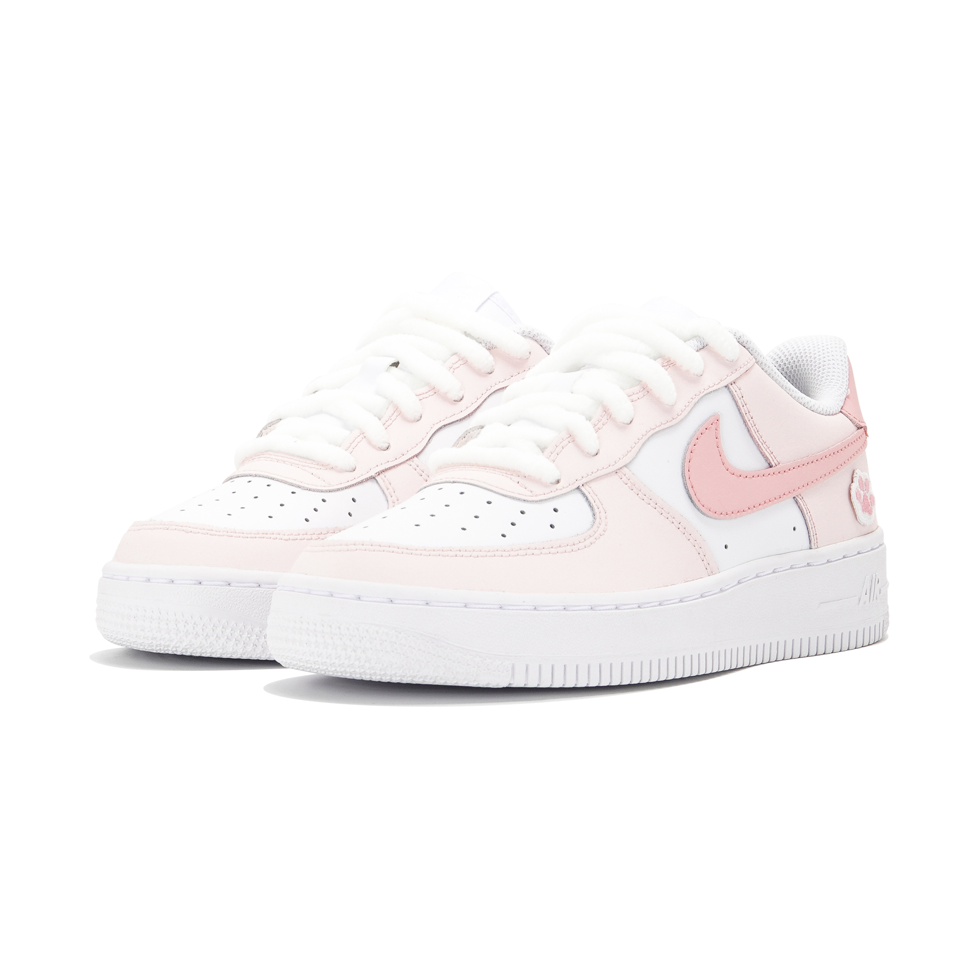 Кроссовки Air Force 1 LE с низким верхом, амортизирующие, противоскользящие, износостойкие, для детей и подростков Nike, розовый — фото 3