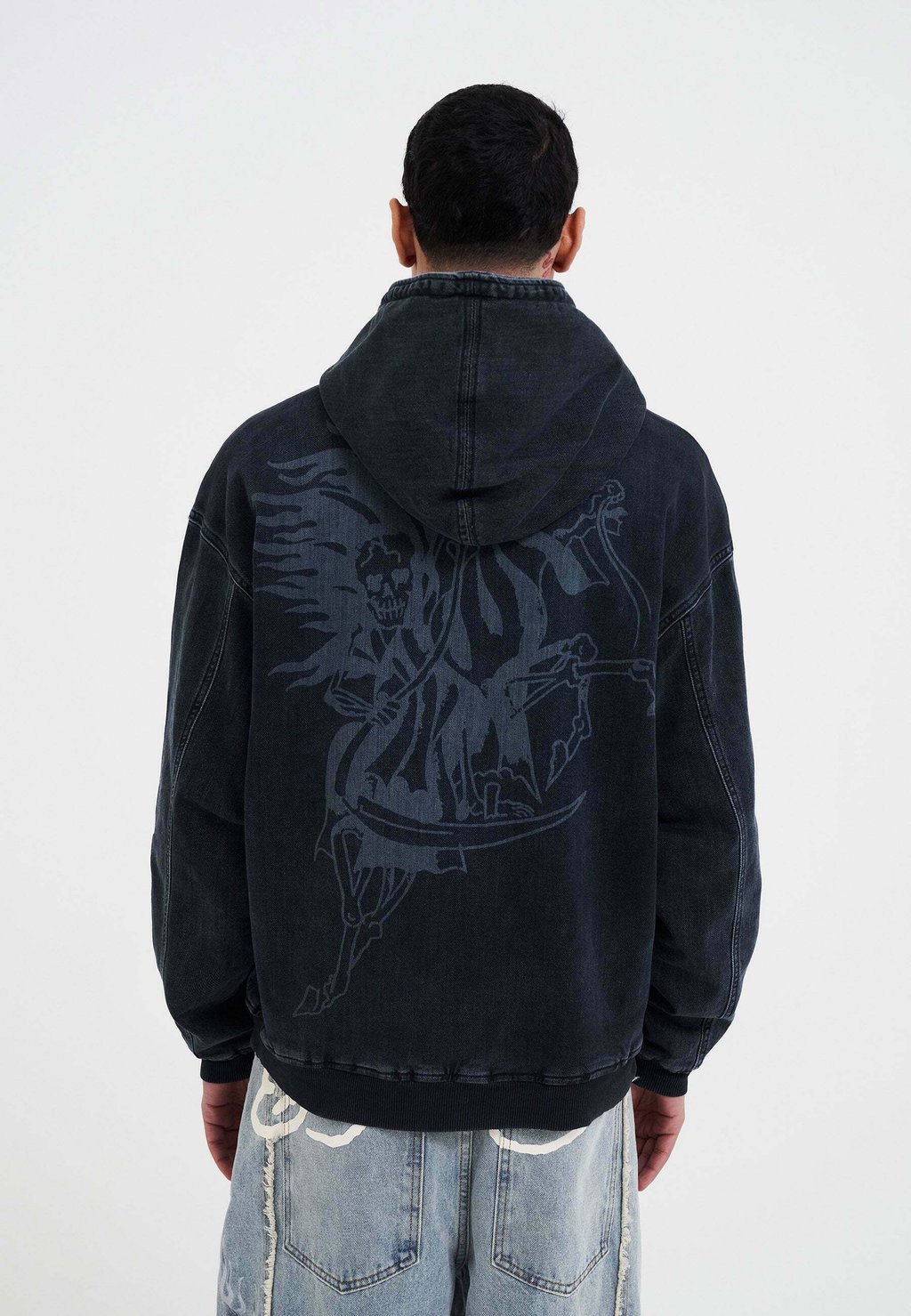

Толстовка с капюшоном Ed Hardy, индиго