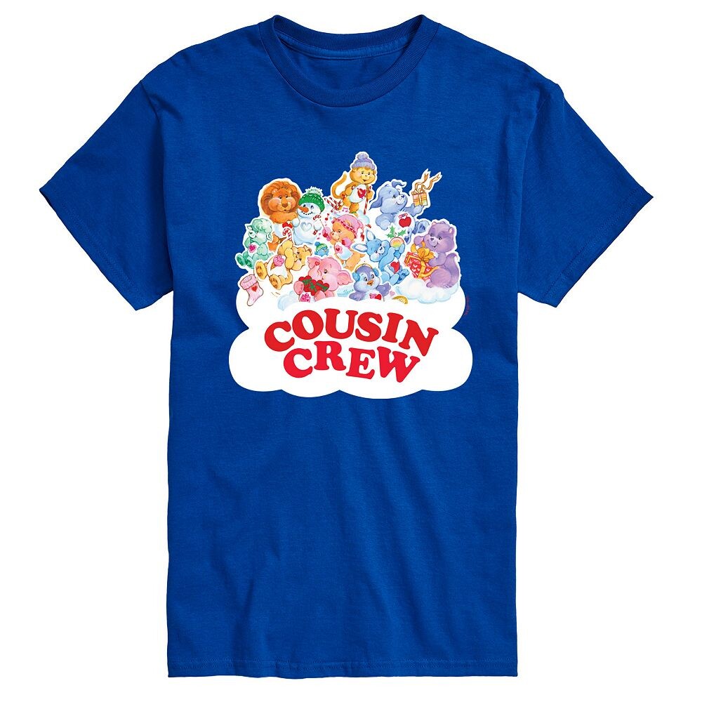 

Мужская футболка с рисунком Care Bears Cousins ​​Crew Licensed Character, синий