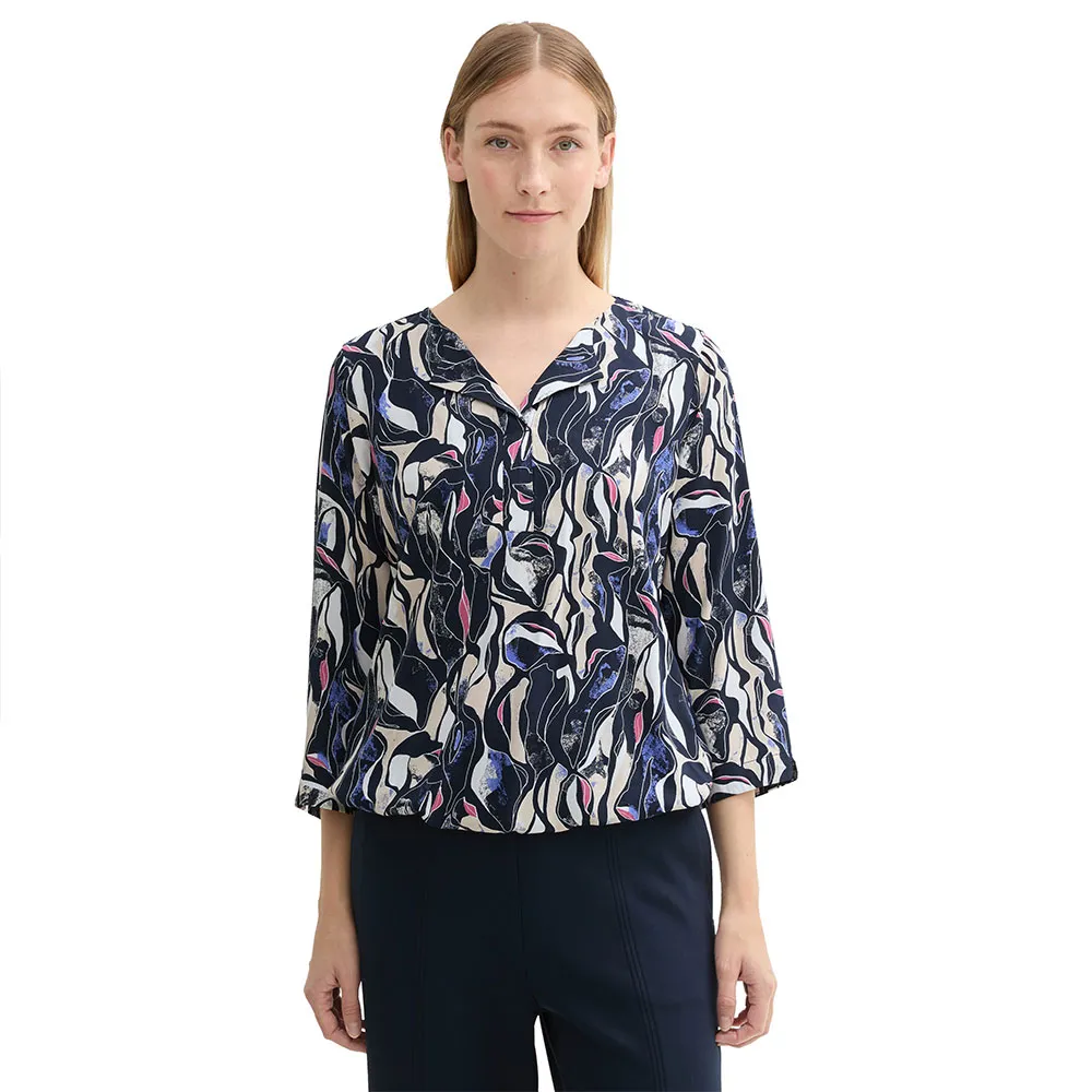 

Блуза Tom Tailor Printed 3/4 sleeve blouse, разноцветный