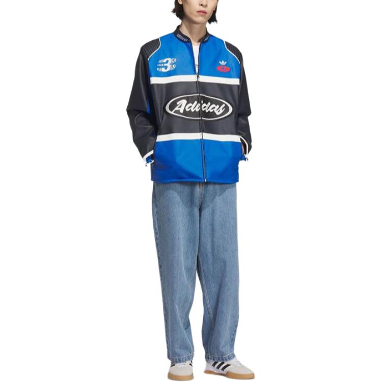 Adidas Originals Мужская куртка V DAY сине-черная, Blue Black — фото 4