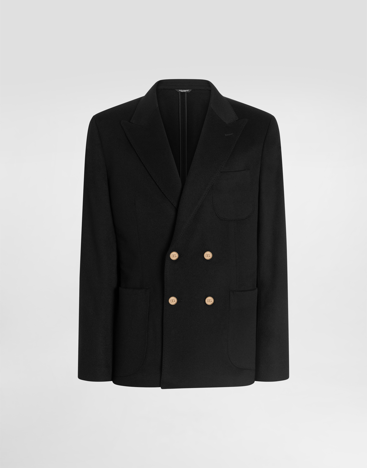 

Двубортный кашемировый жакет portofino Dolce & Gabbana, черный