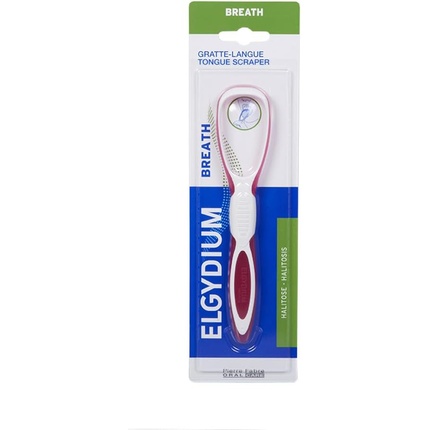 

Скребок для языка синий Elgydium