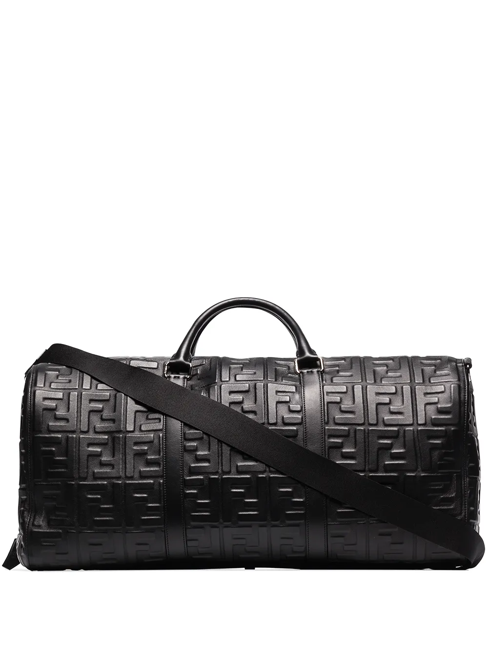 

Дорожная сумка с тисненым логотипом FENDI, черный