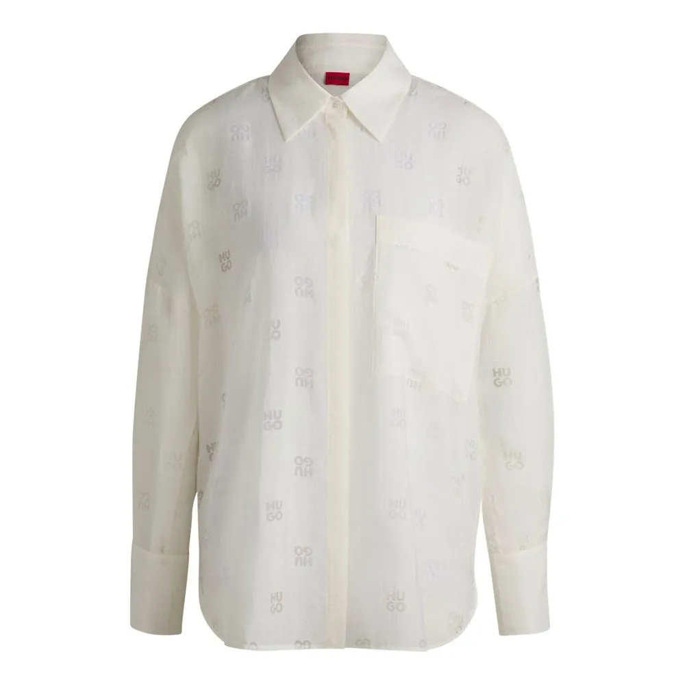 

Блуза HUGO Essence blouse, белый