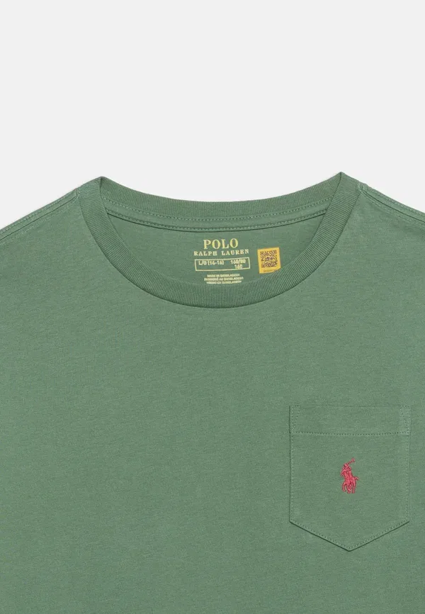Футболка базовая Polo Ralph Lauren, цвет хаки — фото 4