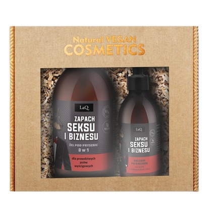 Гель для душа и бальзам после бритья Fragrance Of Sex And Business Black Matte 500ml + 150ml