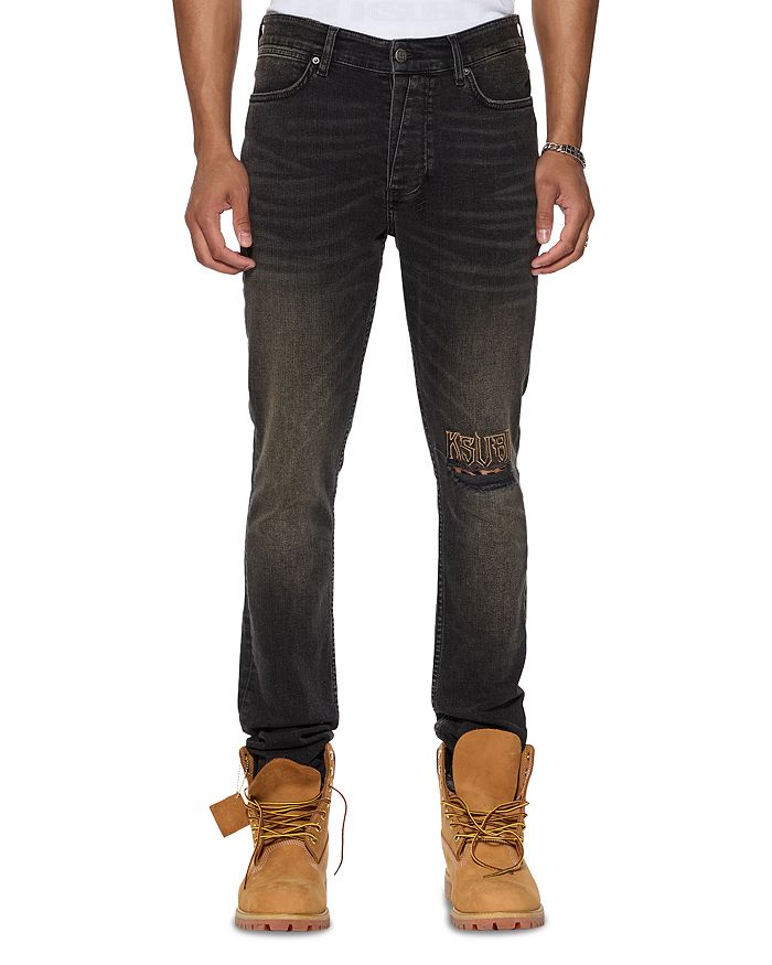 

Van Winkle Kingdom Repair Skinny Jeans in Black – Узкие джинсы Van Winkle Kingdom Repair черного цвета Ksubi, черный