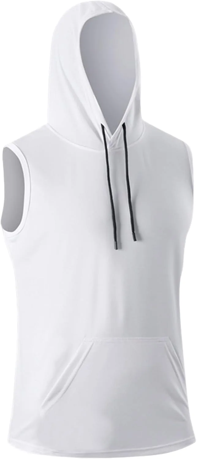 

Мужской спортивный худи-майка без рукавов