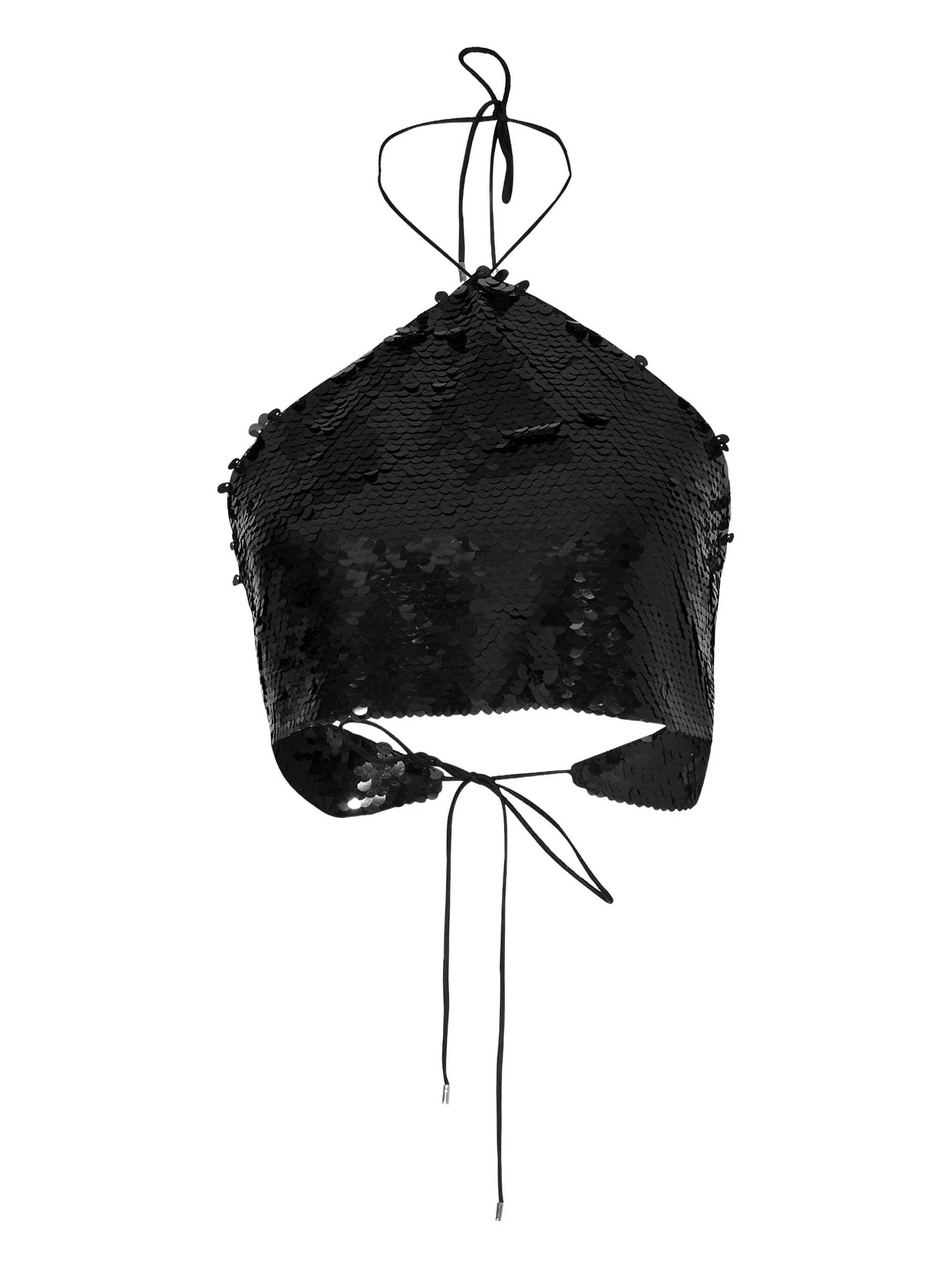 

Топ с круглым вырезом от Zira Alexis, черный