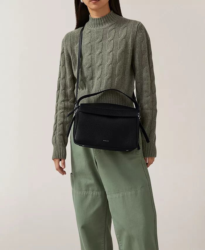 

Сумка-мешок De Beauvoir из кожи с застежкой-молнией Radley London, черный