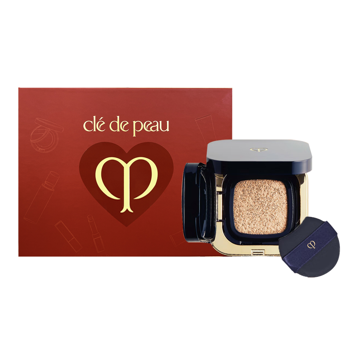 Diamond Dewy Edition Air Cushion для сияющей кожи Clé De Peau Beauté, розовый — фото 2