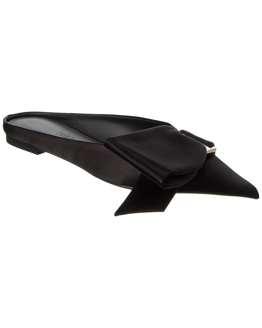 Ferragamo Emii T Атласные туфли на плоской подошве Salvatore Ferragamo, черный