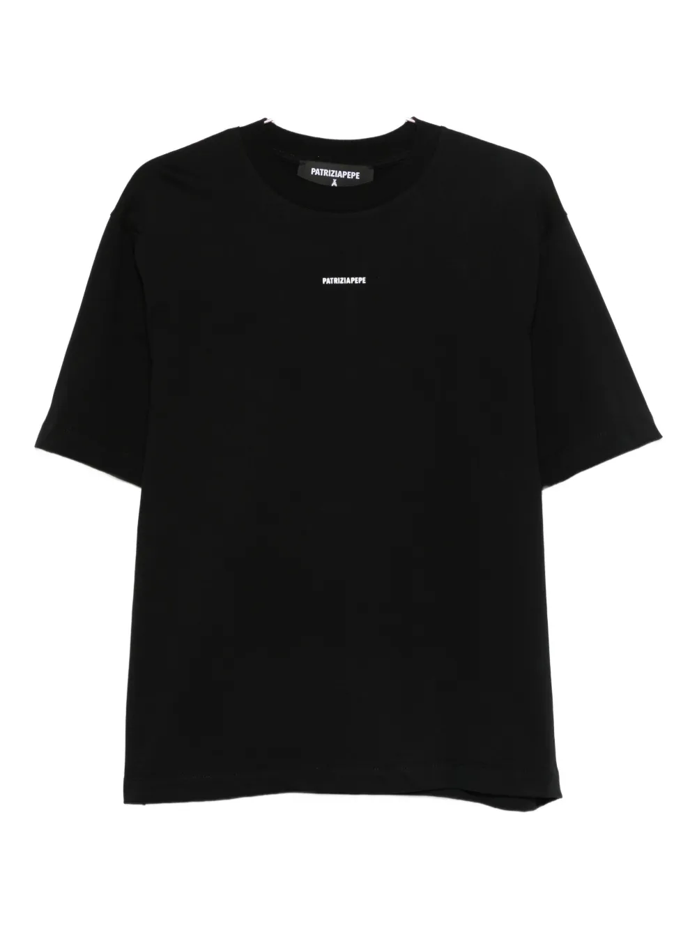 

Хлопковая футболка Patrizia Pepe, черный