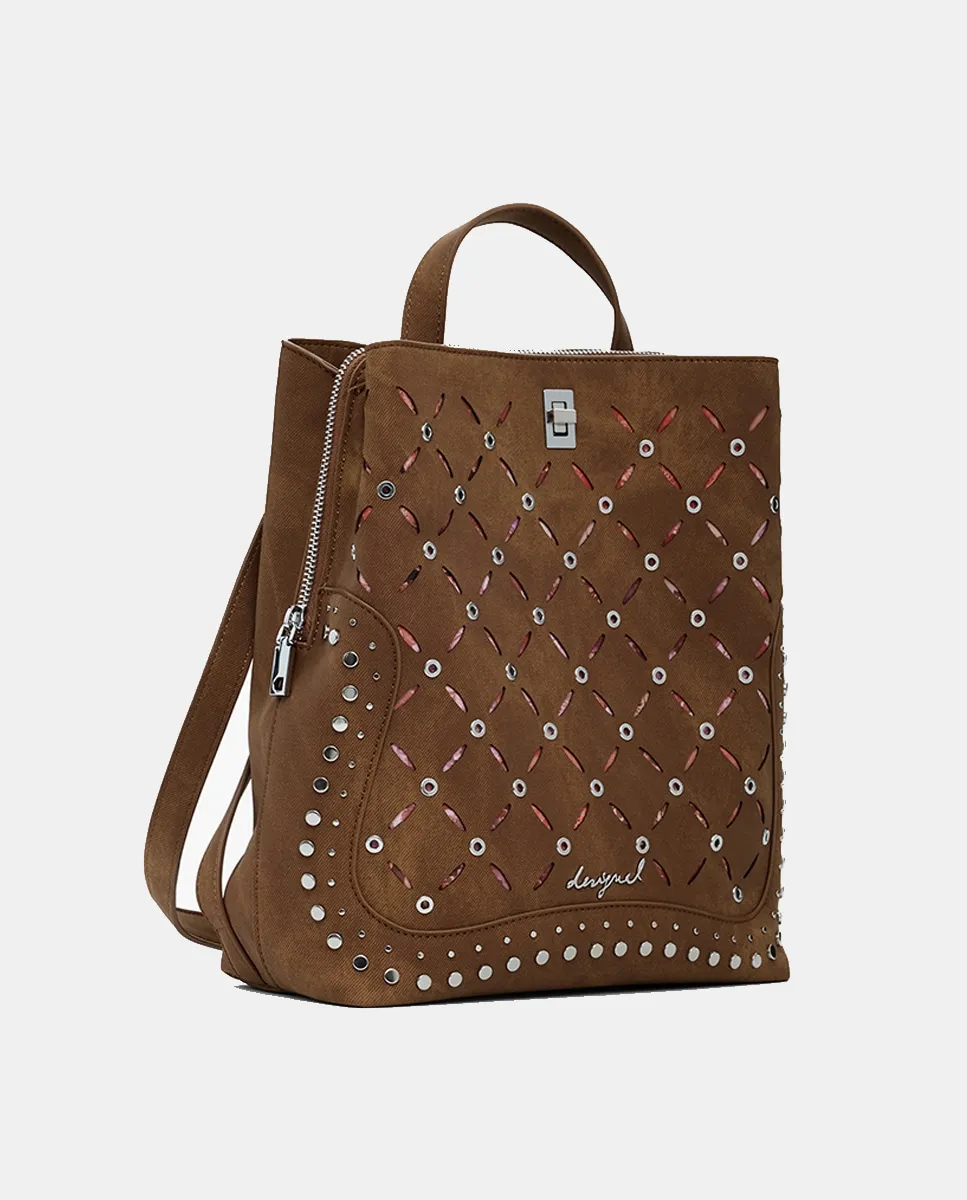 

Средний рюкзак из искусственной кожи с Микки Маусом Desigual, песочный