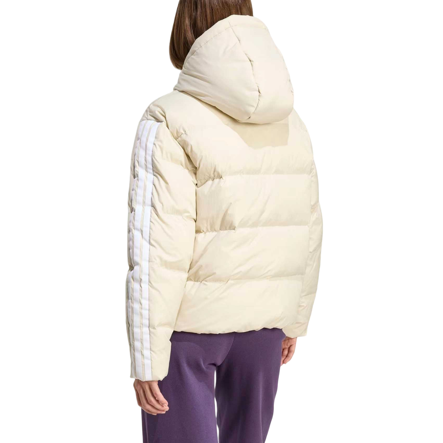 Утепленная пуховая куртка climawarm Adidas, бежевый — фото 4