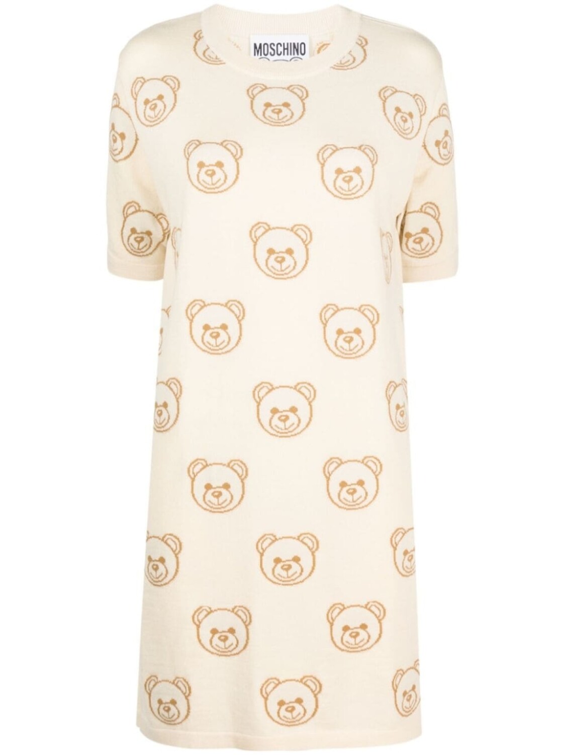 

Moschino платье-футболка с принтом Toy Bear, нейтральный цвет