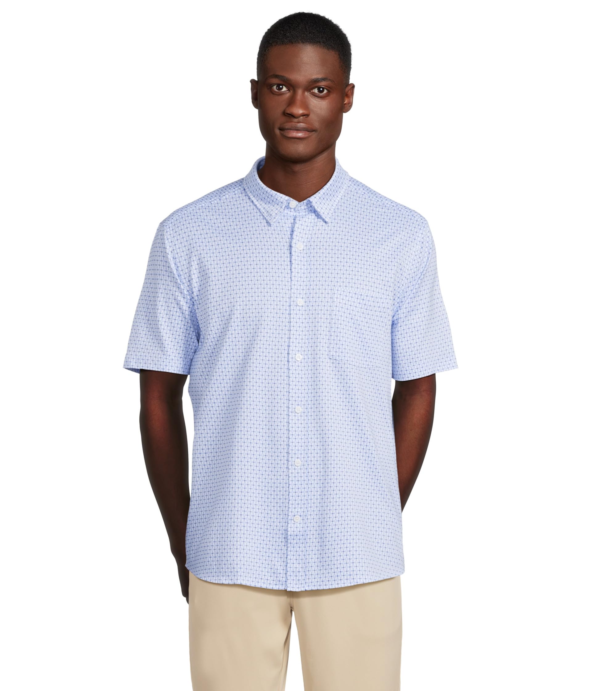 

Футболка Johnston & Murphy Short, цвет Blue/Navy