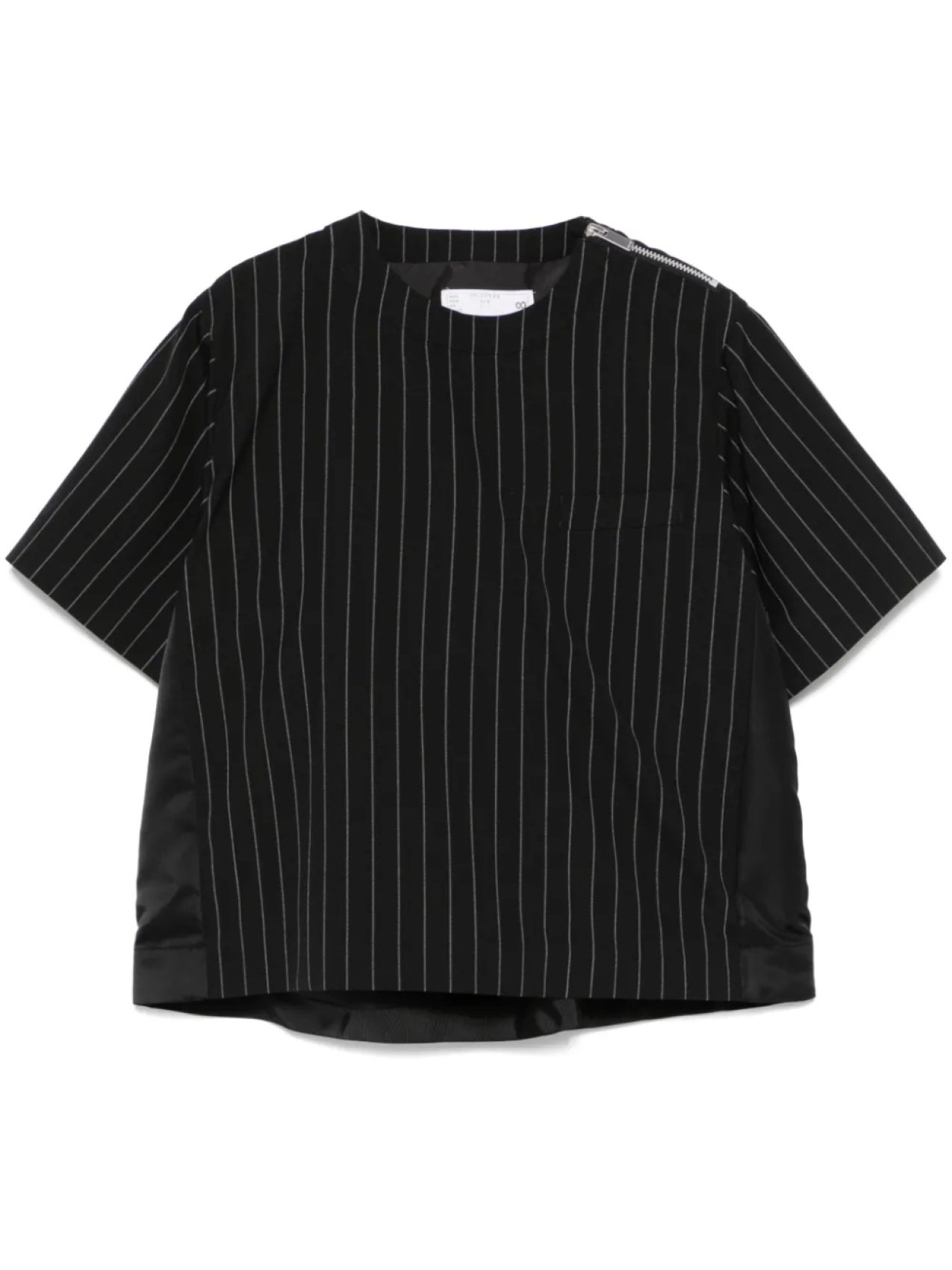

Блузка в полоску sacai, черный