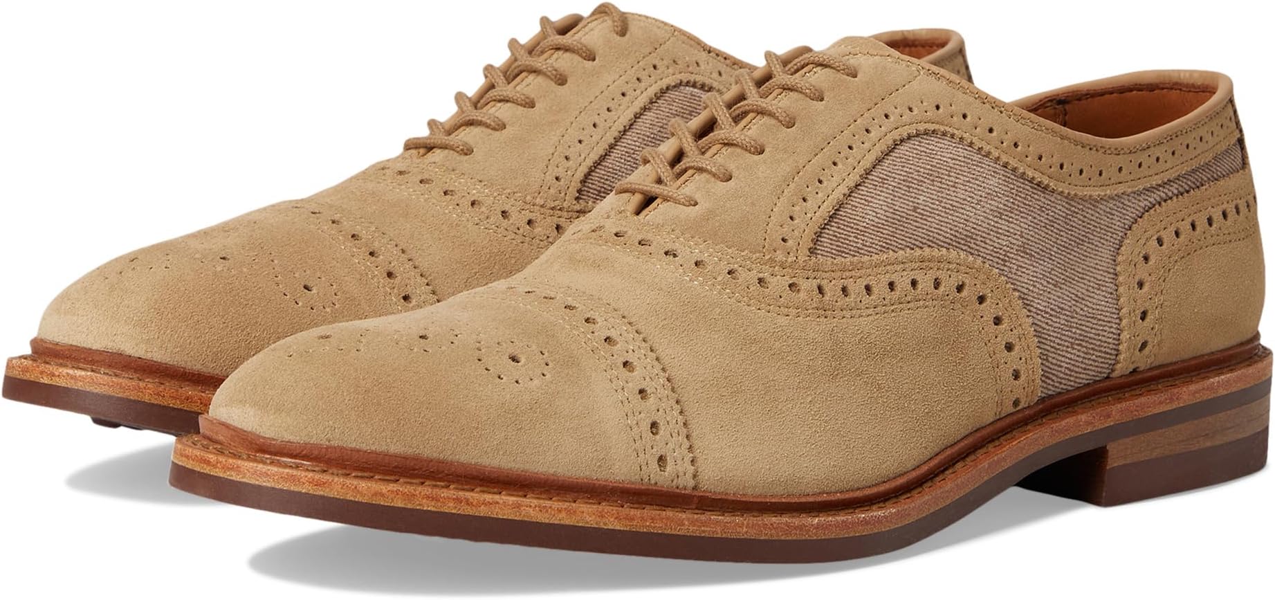 

Оксфорды Allen Edmonds Strandmok Oxford Shoes, цвет Bone Suede Mix 1