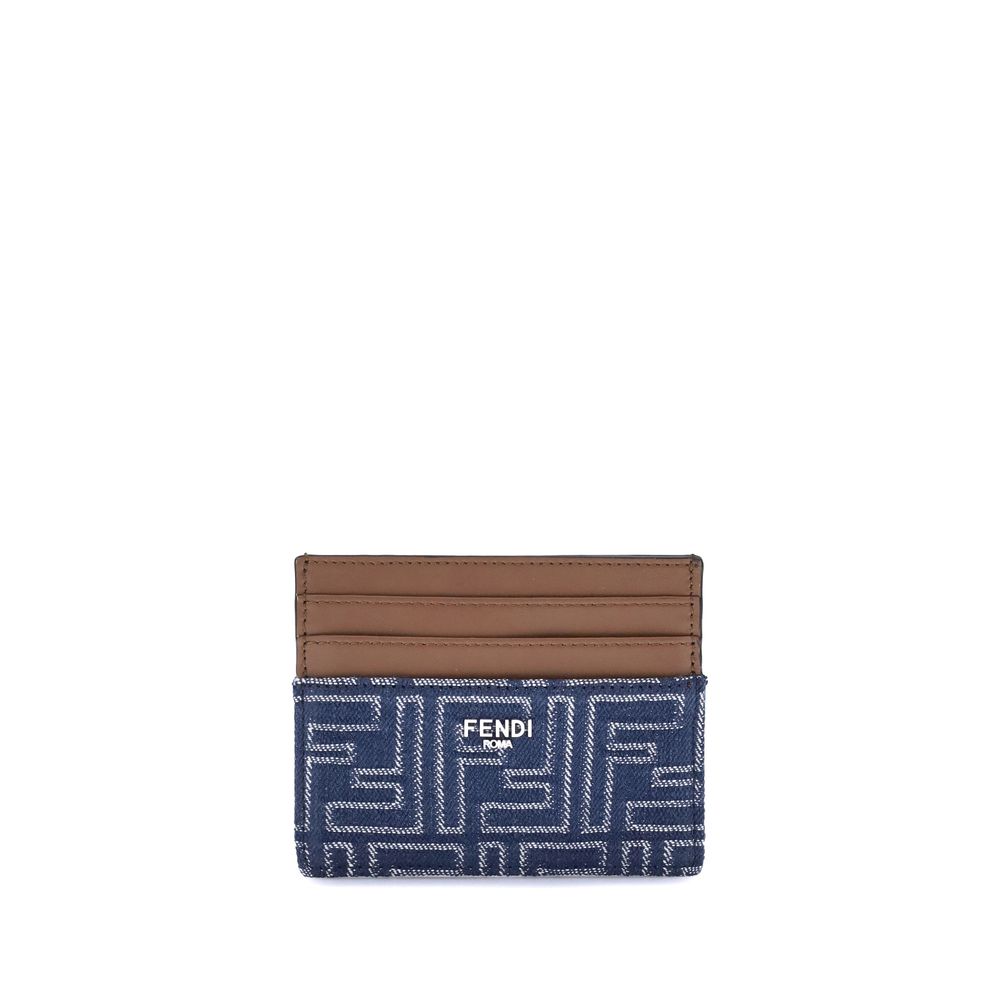 

Визитница из денима Fendi, синий