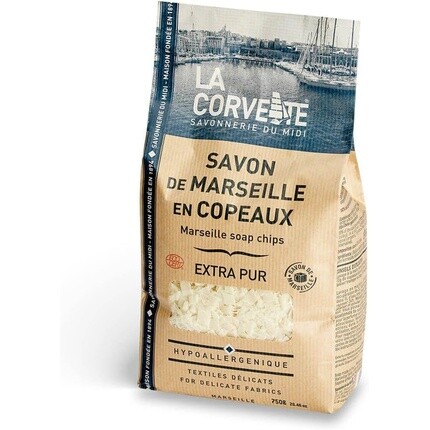 

Марсельское мыло Corvette Extra Pure в стружке ECOCERT 750г La Corvette