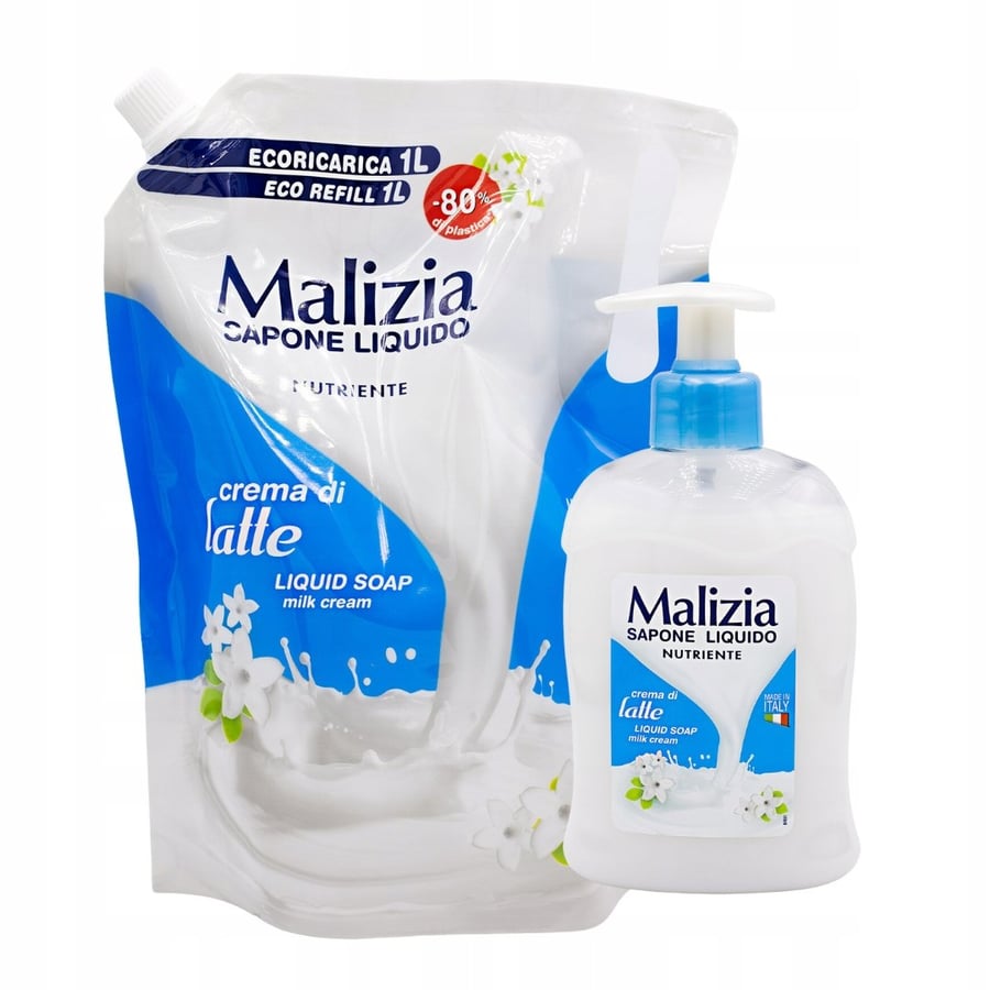 

Набор Malizia Итальянское молочное мыло + сменный блок