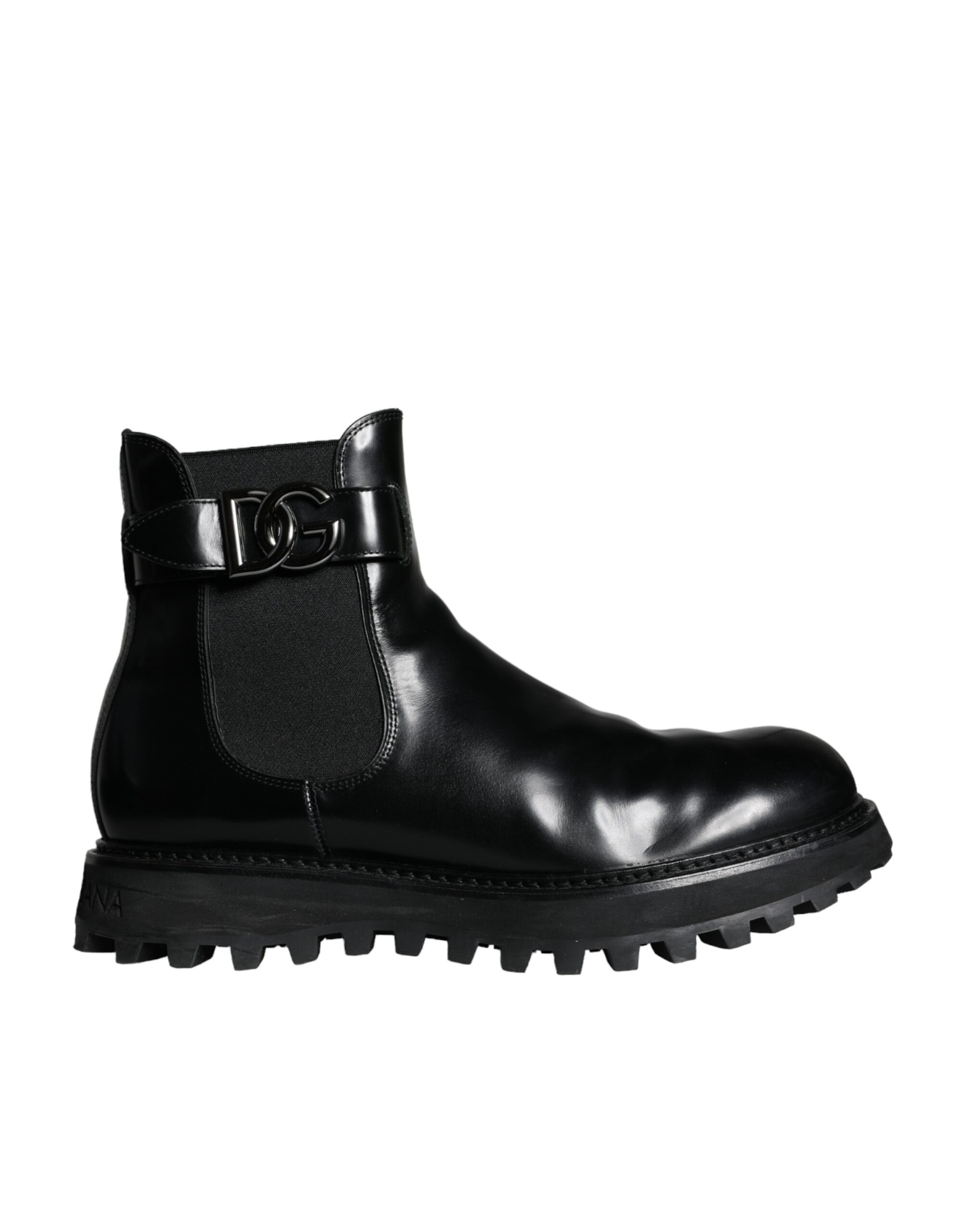 

Черные мужские ботинки челси с логотипом DG Belted Dolce & Gabbana
