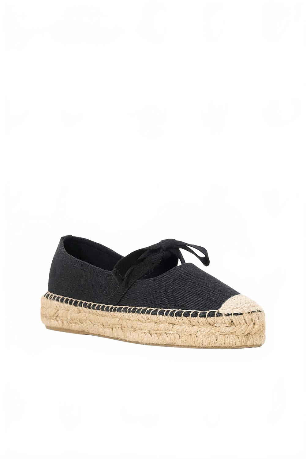 Женские мюли Calla Espadrille Mary Jane на платформе черные STAUD — фото 2