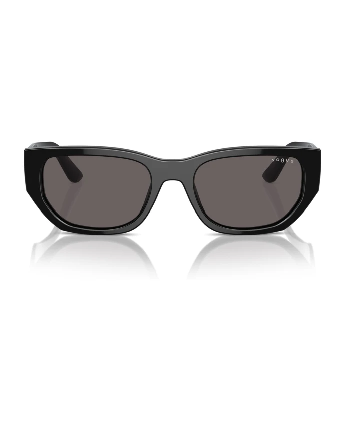 

Прямоугольные солнцезащитные очки дымчатые Vogue, черный