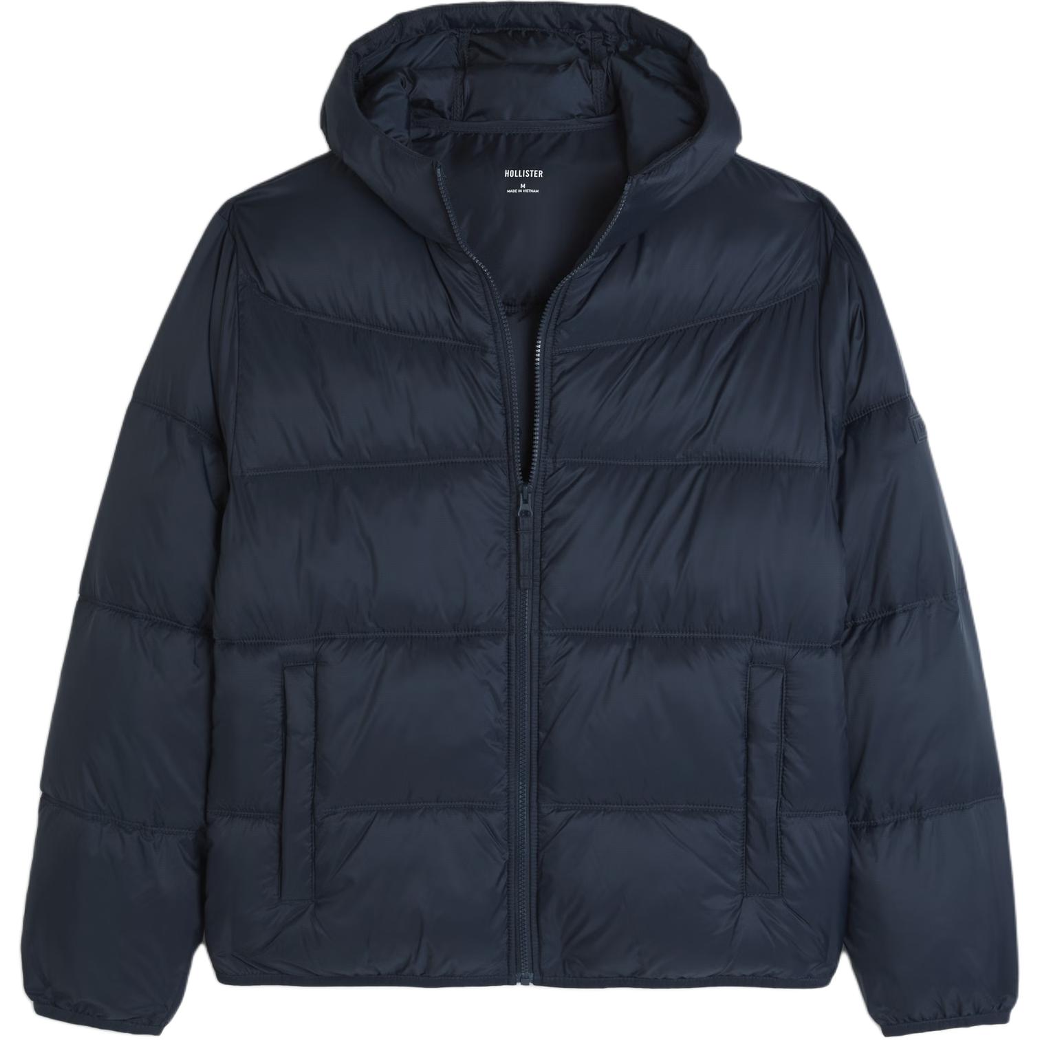 

Hollister/ Пуховик мужской Marine Blue с капюшоном Moderate