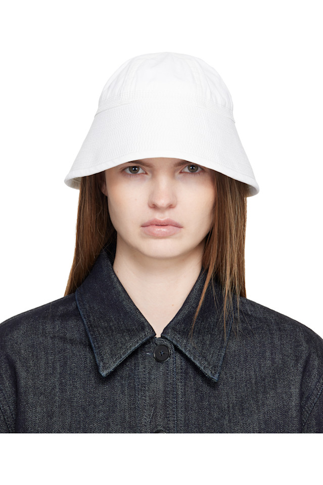 

Jil Sander Панама из льна цвета слоновой кости