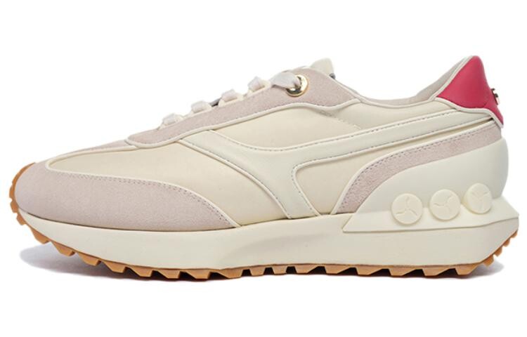 

LI-NING 1990 1990 Lifestyle Shoes Women's Low-top Pale Ancient Yellow/bull Red