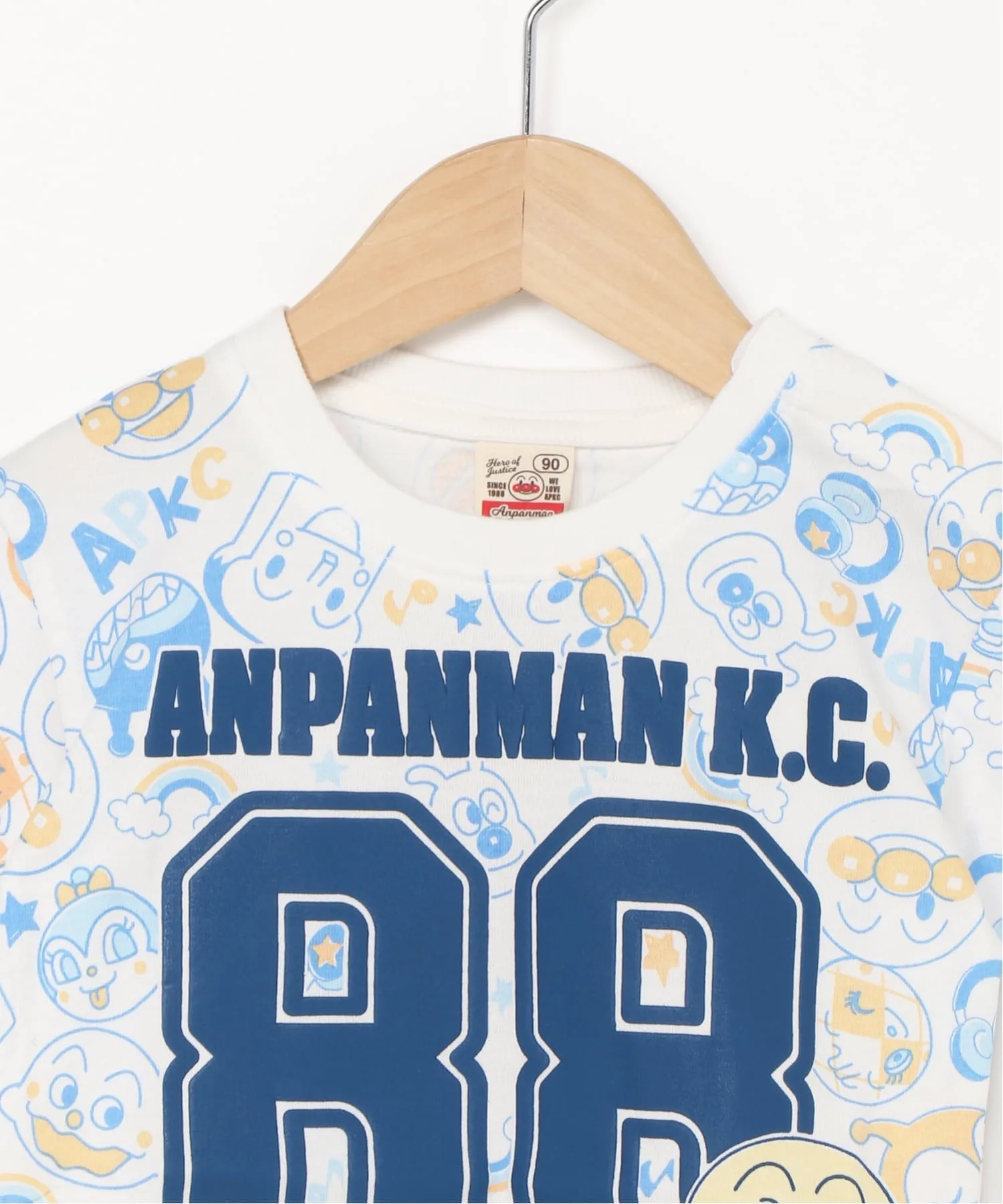 Футболка с коротким рукавом и цифрой по всей поверхности Anpanman Kids Collection, цвет Blue — фото 4