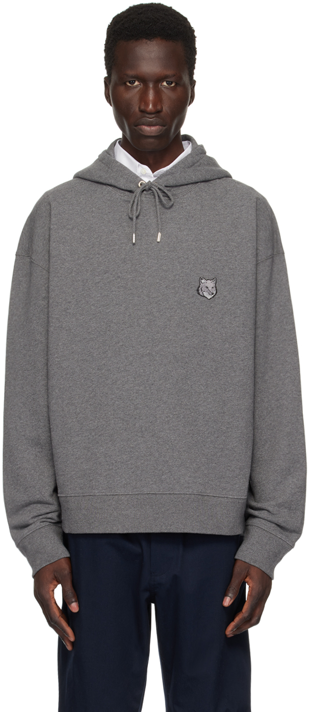 

Толстовка с капюшоном Grey Bold Fox Head Maison Kitsune