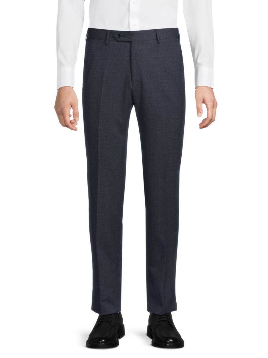 

Брюки современного кроя из натуральной шерсти Zanella, цвет Medium Blue