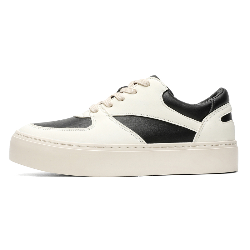 

Нескользящие, износостойкие, дышащие низкие мужские кроссовки для скейтбординга Gai Renpu, Black White