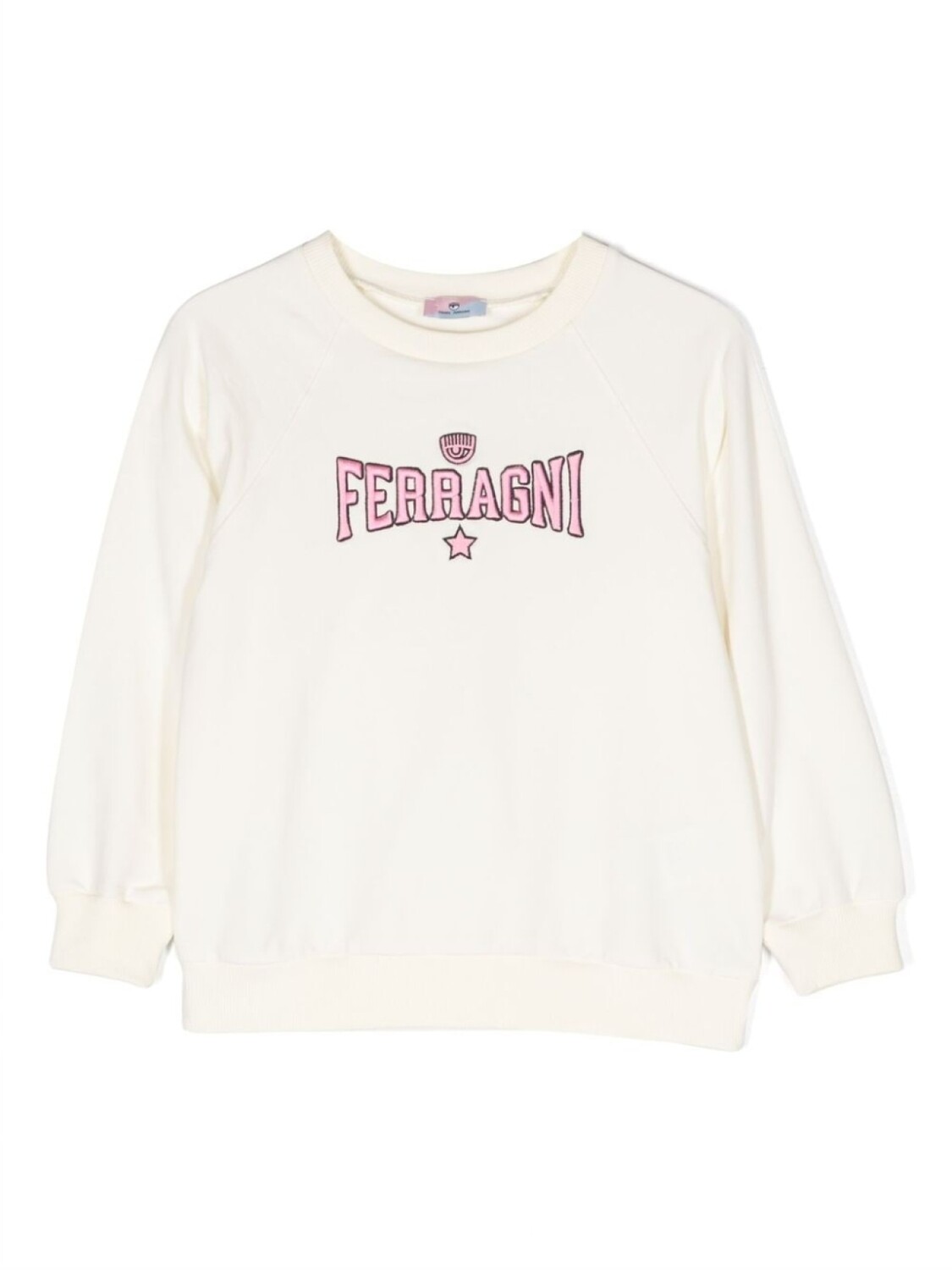 

Chiara Ferragni толстовка с вышитым логотипом, белый