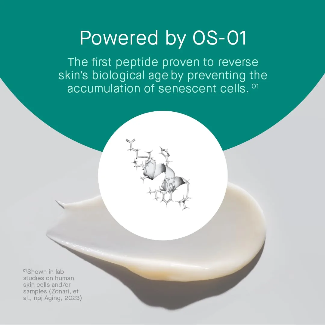 oneskin BODY OS-01 Пептидная добавка для наружного применения и увлажняющий крем для омоложения кожи | Безопасен для чувствительной кожи, без отдушек, 250 мл / 8,45 унции — фото 2