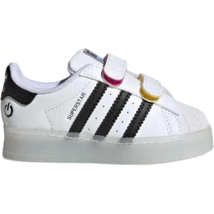Кроссовки SUPERSTAR для малышей с защитой от истирания Adidas Originals, белый/черный — фото 3