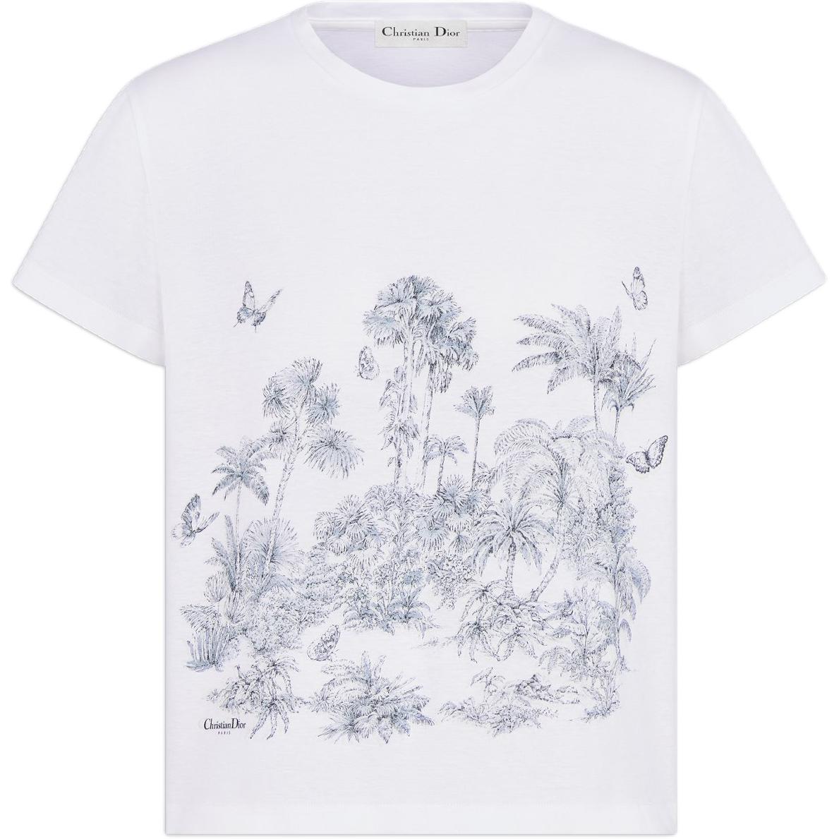 

DIOR Футболка Iviera Regular, женская, белая, Белый, DIOR Футболка Iviera Regular, женская, белая