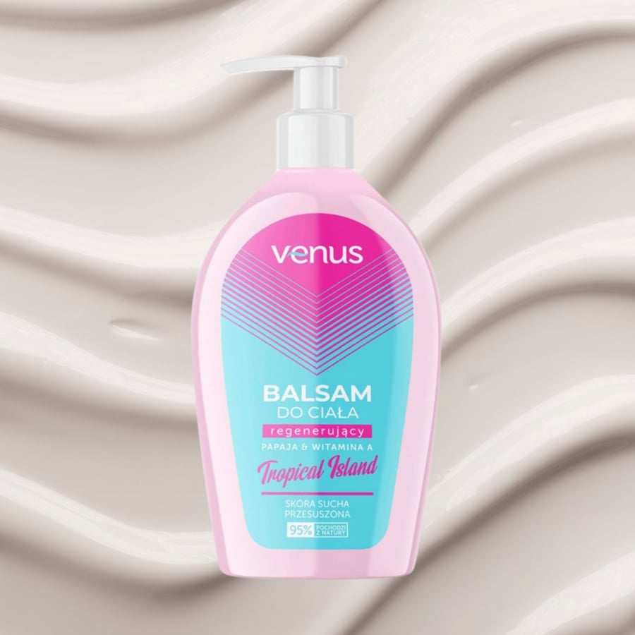 Venus Body Balm 300 мл восстанавливающий аромат тропический остров увлажняющий — фото 2