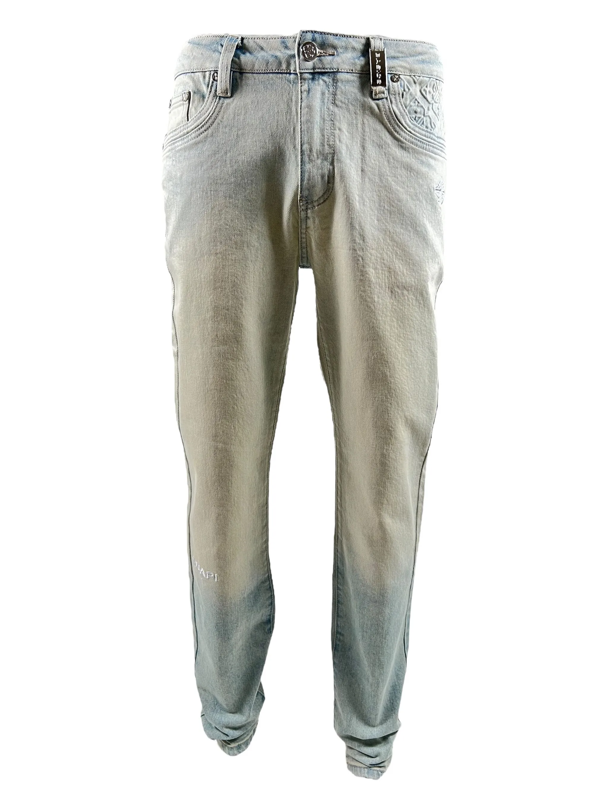 

Джинсы с вышивкой на карманах Guapi, синий